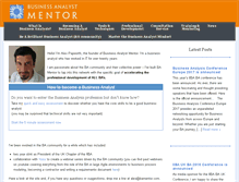 Tablet Screenshot of businessanalystmentor.com